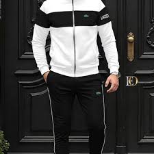 Beyaz Siyah Track Suit